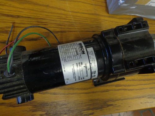 BISON DC GEARMOTOR 336 SER  011-336-2028 1/8 HP 90V  64 RPM  28.1:1 RATIO  USED