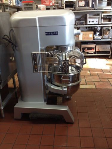 Attias 60 quart commercial dough mixer with s/s bowl, hook, beater &amp; whip -  usa for sale