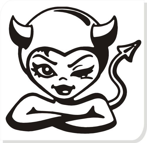 she devil funny car vinyl sticker decals truck window bumper decor #17