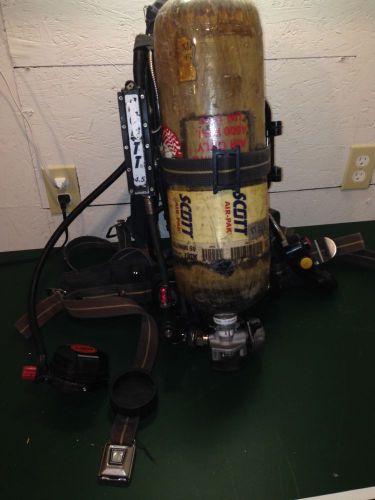 Complete Scott AP50 4500 psi air pack with mask and bottle