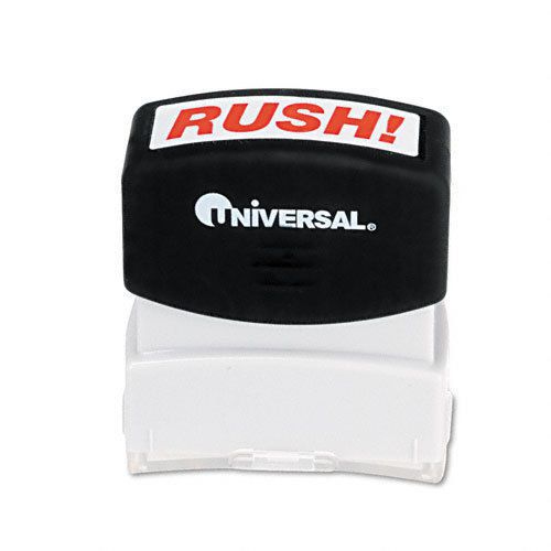 Universal pre-inked/re-inkable message stamp, rush - red - 10012 for sale