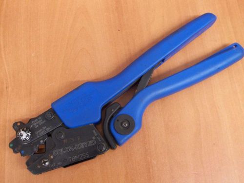 Thomas &amp; Betts TBM25S Color-Keyed Ergonomic Comfort Crimp Ratchet Tool Crimper