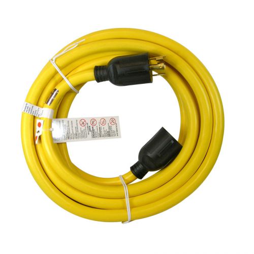 25-ft 30 Amp 110-Volt 10-Gauge Yellow Generator Power Cord - L14-30 Extension