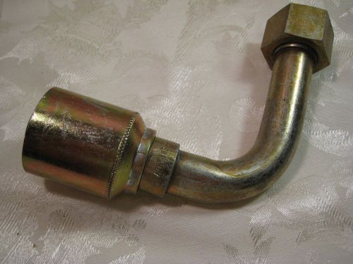 Coll-O-Crimp Eaton Weatherhead 43016U-A76 hydraulic fitting 1&#034; ID Hose 90° elbow