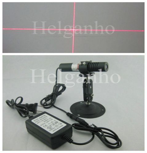 Ce 650nm 100mw 5v red cross line laser module light + adapter for marking line for sale