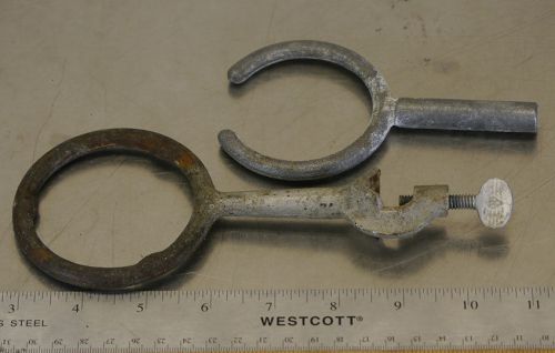 (qty 2) 3&#034; cast iron ring &amp; alloy half ring for sale