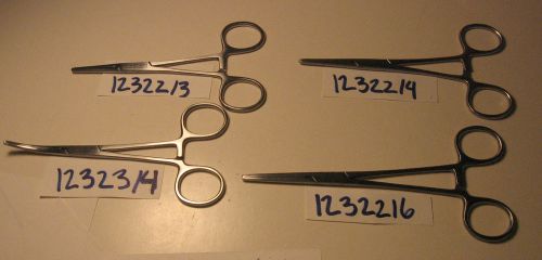 KOCHER/DELICATE FORCEP SET OF 4 (1232216,1232213,1232214,1232314)