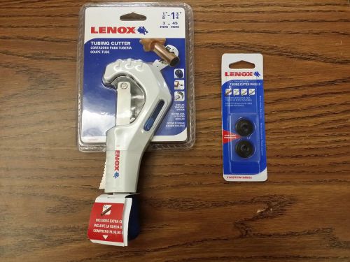 Lenox 1924662 1/8&#034; to 1-3/4&#034; Tubing Cutter NEW SEALED w/ Bonus Extra Wheels