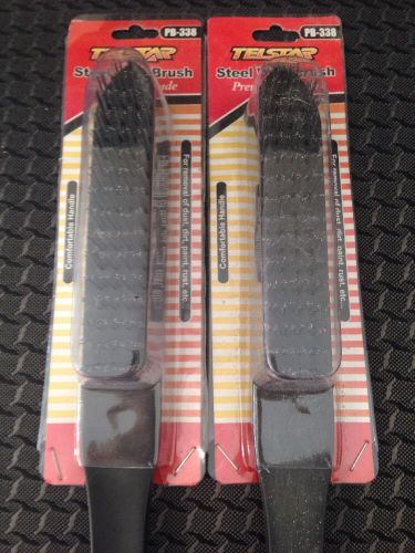 TELSTAR STAINLESS STEEL WIRE BRUSH PB-338 { Brand New } Dust, Dirt, Paint