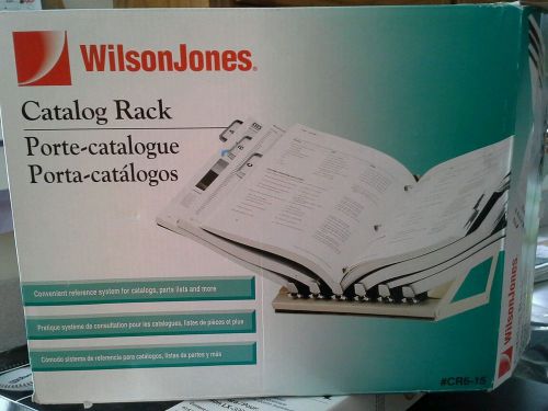 Wilson jones 6 catalog rack holder cr6-15 for sale