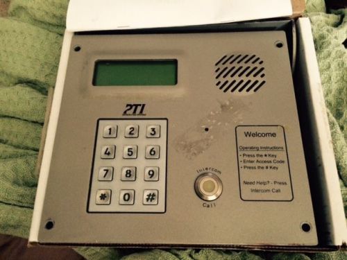 PTI security systems storage facility dual intercom keypad