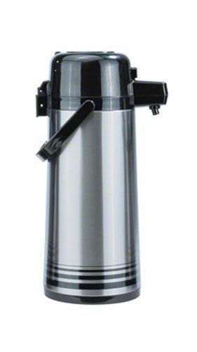 Update international npd-22-bk/sf brushed stainless steel airpot with black butt for sale