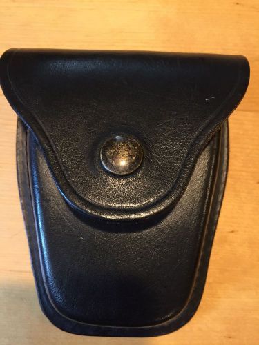 Black Leather Handcuff Case