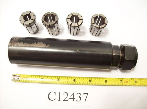 DA180 COLLET EXTENSION 1-3/4&#034; DIA. SHANK &amp; (4) DA 180 COLLETS LOT C12437