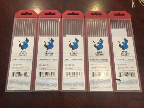 EWTh-2 X 1/8&#034; X 7&#034; X 10 Pack (2% Thoriated) Blue Demon tungsten electrodes 1 box