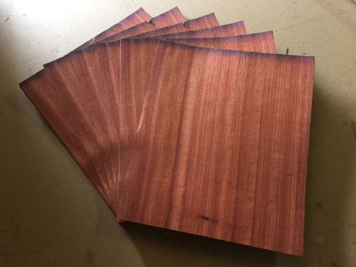 Wood Veneer Padauk 12x14 10pcs total Raw Veneer  &#034;EXOTIC&#034; PA2-4 6-3-15