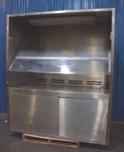 6&#039; x 40&#034; STAINLESS STEEL LABORATORY CHEMICAL FUME HOOD.