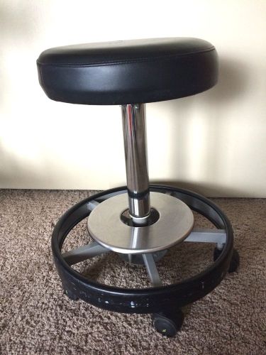 Elmed Foot-Activated Pneumatic Heart Surgeon Rolling (5) Wheel Stool Adjustable