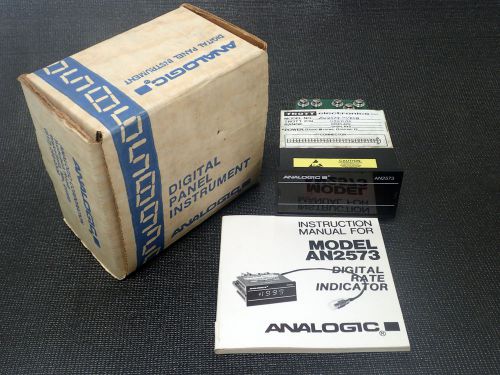 ANALOGIC AN2573 DIGITAL RATE INDICATOR, 110VAC - LOOK!!!