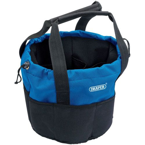 Draper 12l Bucket Shaped Bag Tool Carrier Case Heavy Duty 250x 250mm (02984)