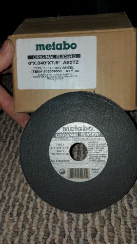 Metro Original Slicer 6&#034; cut-off wheels A60TZ type 1