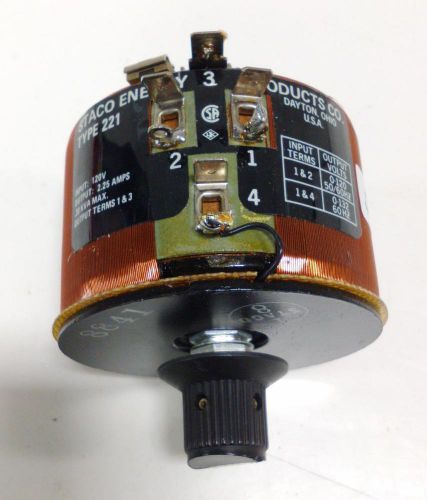 STACO 120V 2.25A VARIABLE TRANSFORMER  221