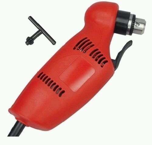 3/8&#034; Electric Close Quarter Right Angle Head Drill 120 Volt 3.8 Amp Keyed Chuck