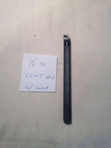 NEW 1/2&#034; SOLID CARBIDE BORING BAR C08-SCLCR-2. W/ COOLANT. USES CCMT #2  {Z268}