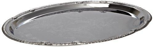 Carlisle 608904 Carbon Steel Celebration Oval Tray, 17.43&#034; (Case of 12)