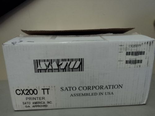 NEW SATO CX200TT THERMAL BARCODE LABEL PRINTER SERIAL PARALLEL CX200 TT