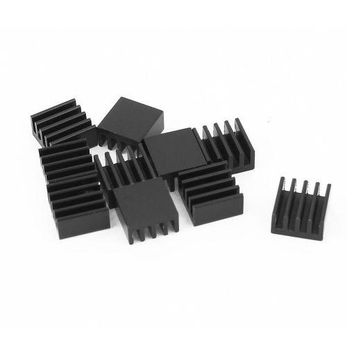10pcs Heat Sink for StepStick A4988 Chip IC Thermal Adhesive 8.8*8.8*5mm Black