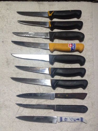 Lot of 10 Fish Filleting Knife - Fishing, Butcher, swibo Knifes