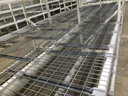 Unarco T-Bolt Pallet Rack 48&#034; x 8ft Wire Mesh Shelving