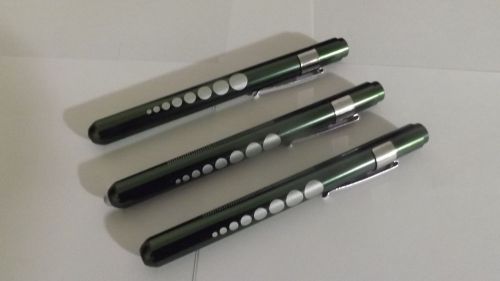 Professional Medical Diagnostic Penlights With Pupil Gauge Green