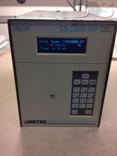 Ametek dycor cg-1000 rtp oxygen analyzer for sale