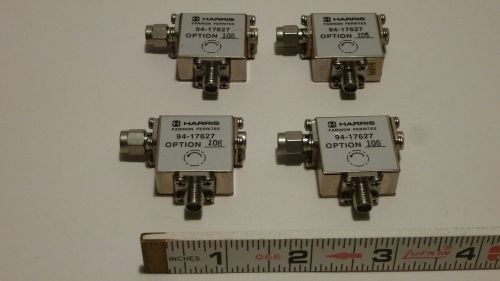 Harris Microwave RF Isolator Circulator 1.85 GHz  25dB isol SMA  LOT of 6 TESTED