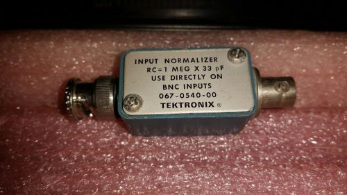 Tektronix 067-0540-00 Input RC Normalizer RC=1Meg x 33pF BNC