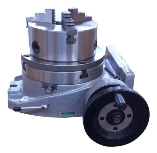 The adapter and 3 jaw chuck for mounting on a 10&#034; rotary table