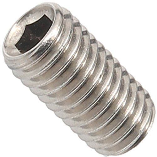 Fastenere 3/8-24 x 1/2&#034; Socket Set Screws, Full Thread, Allen Socket Drive,