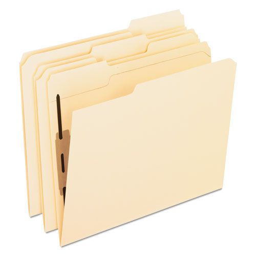 Pendaflex folders with two bonded fasteners, 1/3 cut top tab, letter, manila for sale