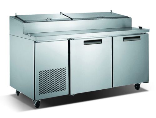 Metalfrio PICL2-71-9 Two Door Pizza Prep Table Cooler 71&#034;W