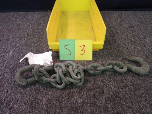 ALLOY 2 1/2&#039; LONG STEEL SINGLE LEG HOIST HOOK 1 1/2&#034; SLING RIGGING HITCH CHAIN