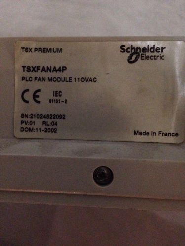 SCHNEIDER MODICON 110VAC PLC FAN MODULE TSXFANA4P