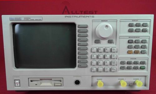 HP/Agilent 35665A Dynamic Signal Analyzer, Dual Channel, DC to 102.4 kHz.  Optio