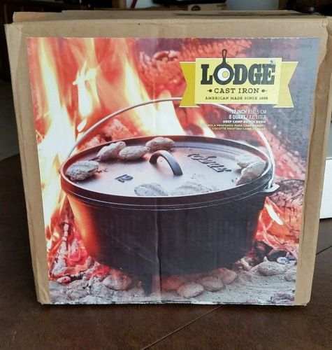 Lodge L12DCO3 Deep Camp Dutch Oven 8qt Dutch Ovens