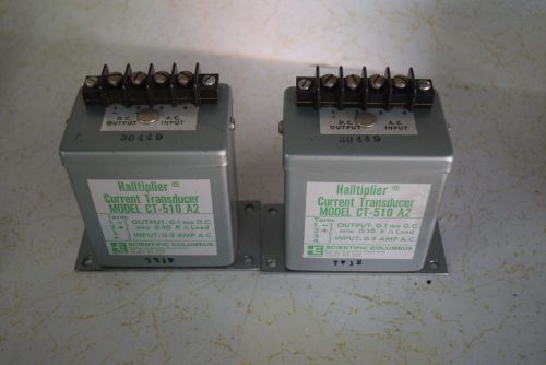 Lot of 2 SCIENTIFIC COLUMBUS CT-510 A2 Current Transducers