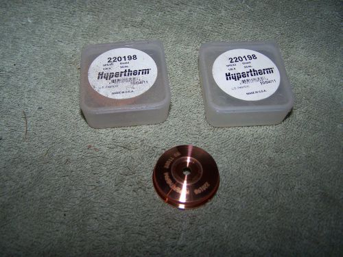 LOT OF (2) HYPERTHERM 220198 130A SHIELD PLASMA CUTTING PART