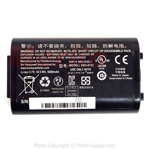 NEW Honeywell Dolphin 99EX/99GX Li-ion 3.7V 18.5Wh Extended Battery 99EX-BTEC-1