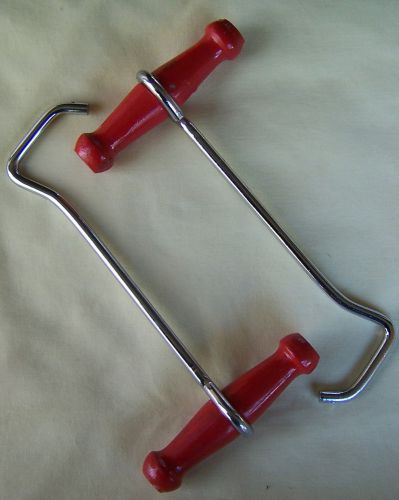 RANCHER BOOT HOOKS RED WOODEN HANDLES