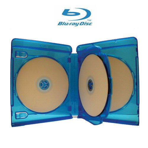 20 New High Quality 22mm Quad 4 Blu Ray DVD Cases Licensed Logo LDB-BD4BLU-22MM